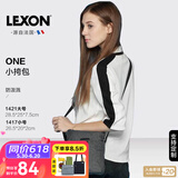乐上（LEXON）单肩包休闲运动包斜跨包旅行外出男女款多功能包斜挎包 深灰色-1417小号