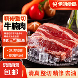 清真牛腩新鲜冷冻牛肉涮锅火锅食材草饲红烧健身生鲜超市烧烤 1袋 500g