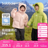 巴拉巴拉童装儿童羽绒服男童女童2024冬连帽加厚外套宝宝衣服208424107238