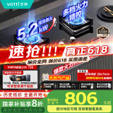 华帝（VATTI）国家补贴官方小尺寸燃气灶嵌入式天然气双灶5.2kW猛火煤气炉灶台灶具i10072B【天然气产品】