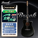 Brook布洛克布鲁克s25吉他单板民谣吉他面单木吉他吉它初学者 40英寸油墨色缺角S25R-ACG