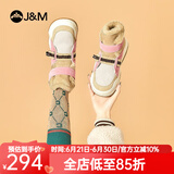 快乐玛丽（J&M）雪地靴女2024冬季新款短筒靴加绒保暖女靴时装皮毛一体棉鞋女东北 粉红色【经典爆款 雪地畅行】 37 235mm