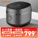 九阳（Joyoung）电饭煲铁釜内胆电饭锅IH电磁加热可预约钢化面板触摸式 【IH电磁加热 一级能效】 5L