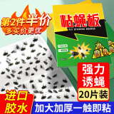 雷灭速苍蝇贴粘灭苍蝇神器灭蝇器粘蚊子苍蝇纸果蝇小飞虫捕蝇神器20张