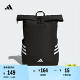 adidas大开口设计大容量运动双肩背包男女夏季阿迪达斯JY4766 黑色 NS