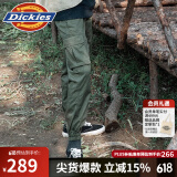 dickies休闲裤 男女同款新复古回潮印花多口袋束口工装裤百搭8 军绿色 30