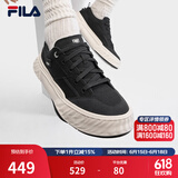 斐乐（FILA）官方川行鞋FOSSO男鞋复古帆布鞋新款休闲鞋 黑-BK 42