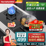 Haotaitai燃气灶单双灶猛火灶2192系列 台式嵌入式2用 煤气灶天然气灶可选 CB001双灶/5.2kw极火/一级能效/特批 天然气（12T）
