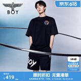 BOY LONDON【范丞丞同款】潮牌男女同款春夏涂鸦朋克运动短裤N13901 黑色 XS