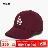 MLB棒球帽子夏季男女鸭舌帽明星虞书欣同款软顶情侣3ACP6601N-07RDS