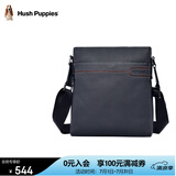 暇步士（Hush Puppies） 单肩包男斜挎包男包休闲时尚牛皮商务背包竖款公文包生日礼物