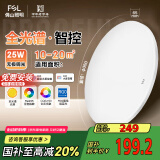 FSL佛山照明卧室吸顶灯LED全光谱餐厅灯护眼智能灯具智薄25W包安装