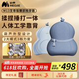 妙界（MIAOJIE）M13至尊版腰部按摩器肩颈腿背按摩仪多功能按摩靠枕热敷揉锤一体送长辈生日父亲节礼物男女 蓝