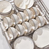 瓷礼万家碗家用套装现代碗具套装陶瓷碗盘餐具整套釉下彩碗筷套装家用28件