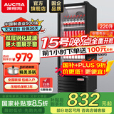 澳柯玛（AUCMA）展示柜冷藏保鲜柜单门立式饮料柜商用冰箱冷柜啤酒柜超市冰柜冷饮陈列柜大容量 直冷低耗省电 220升 SC-227SNEH