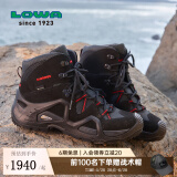 LOWAMK1德国登山鞋户外goretex防水耐磨透气防滑徒步ZEPHYR GTX女春夏 黑色/红色 39