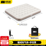 探险者（TAN XIAN ZHE） 户外气垫床充气床家用加大充气床垫加厚户外便携床 【双人】植绒充气床+手动泵