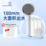 Aroma Sense过滤花洒喷头增压韩国进口活性碳除氯净水过滤沐浴花洒手持莲蓬头 AROLUXE瓷白标配+6支过滤棉+炭盒