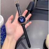 HKMW华为机HUAWEl适用智能手表女士女款2025新款无创血糖监测仪高精度高颜值心率血压心电尿酸蓝牙通话 金色机身黑色皮带