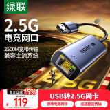 绿联 2.5G千兆USB有线网卡USB转RJ45网口扩展转换器网线转接头适用苹果Mac华为笔记本台式机平板NAS