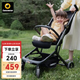 乐卡（Lecoco）T2旅行轻便折叠手推车口袋推车简易超轻可登机遛娃神器六一礼物 T2PLUS-矿石黑