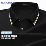 罗蒙长袖t恤春秋季男女情侣纯色上衣服商务工作服大码打底衫工装男装