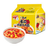 康师傅 方便面 经典番茄鸡蛋牛肉面五连包115g*5 泡面袋装速食 方便食品