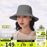 蕉下（beneunder）遮阳帽子女透气渔夫帽防晒帽钓鱼帽防泼水户外AS713深花灰