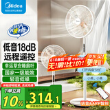美的（Midea）幸运草安睡风扇家用电风扇直流变频落地扇 WiFi智控循环风扇1级能效遥控转页扇 【幸运草风扇MAX-蓝牙智控】SDI35TLY