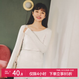 米度丽哺乳衣外出春夏大码T恤产后喂奶衣长袖月子服夏季哺乳装背心上衣 长袖-米白色 XL码