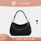 蔻驰（COACH）【专享直降】CARY系列女士经典标志斜挎包复古单肩包夏季女包 B4/黑色