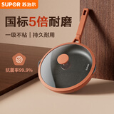苏泊尔（SUPOR）平底锅不粘锅 抗菌率99.9%星星石耐磨煎锅24cmEJ24AKJ01
