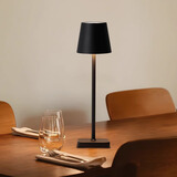 旻胜北欧简约床头灯餐厅装饰送礼氛围夜灯书桌充电礼物触摸酒吧小台灯 铁艺高脚台灯【黑色充电款】 三色-无极调光