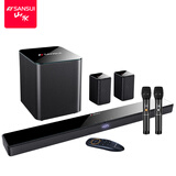 山水（SANSUI）DV-95E回音壁电视音响 杜比5.1声道全景声家庭影院 家庭KTV套装智能蓝牙家用K歌卡拉OK 带麦克风