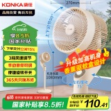 康佳（KONKA）空气循环扇电风扇家用风扇摇头台式小风扇立式涡轮换气扇轻音电扇节能交流定频落地扇KXHS-1907-P