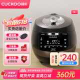 福库（CUCKOO）黑晶钻电饭煲家用2-8个人韩国原装进口大容量高压电饭锅智能语音定时多功能IH高压钻石聚能内胆 AH1080FD 5L