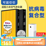 可蓝芯芯适配小米米家净化器过滤网/消毒机/车载/替换滤芯/耗材配件 4MAX滤芯黄金版(2片装带芯片)