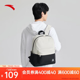 安踏|双肩包|帆布简约大容量通勤旅行背包电脑包双肩初高中学生书包