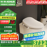科勒（KOHLER） 智能壁挂式马桶挂墙坐便器水箱嵌入式墙排直冲马桶座便器25255  壁挂智能马桶速热基础款26134