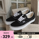 VANS范斯官方 经典款Era黑色经典街头风男鞋女鞋帆布鞋 黑色 34.5