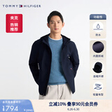 TOMMY HILFIGER【出走都市防水】春夏男装微抓绒风衣款软壳夹克外套J2787 深海蓝FAP M （推荐：135-150斤）