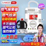 岡祈（Gangqi）家用燃气报警器 自动切断阀断气自闭阀煤气天然气报警器泄漏探测