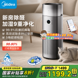 美的（Midea）【九重净化】空气净化器加湿一体/除甲醛甲苯/除烟味异味过敏源/宠物吸猫毛消毒机森林家600pro