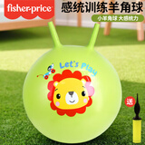 费雪（Fisher-Price）儿童玩具球宝宝感统训练跳跳羊角球45cm绿色带充气泵生日礼物礼品