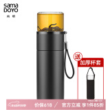 尚明茶水分离耐热玻璃冲泡茶过滤随手杯随手杯户外便携旅行车载水杯 保温款（带提绳） 300ml