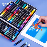 蒙玛特油画棒油性色粉笔套装重彩油画棒儿童蜡笔粉彩棒重彩油画棒24色【纸盒】套装 MMPT0014CN