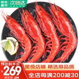 哆鲜生 超大红魔虾 远洋捕捞胭脂魔鬼红虾鲜活冷冻生腌刺身级生鲜虾类 中号 10-12条/盒 300g(净重)