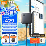 西部数据（WD） 480GB 移动固态硬盘（PSSD）Elements SE新元素 SSD type-c接口 外接直连手机笔记本电脑两用