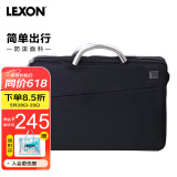 乐上（LEXON）手提包男15.6英寸笔记本包电脑包公事包时尚休闲公文包蓝黑色
