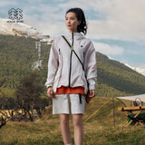 KOLON SPORT/可隆TRIWIND防风夹克 明星同款 男女防泼水防晒UPF50+露营外套 LUJK5MT560-IV 象牙白 M 170/92A